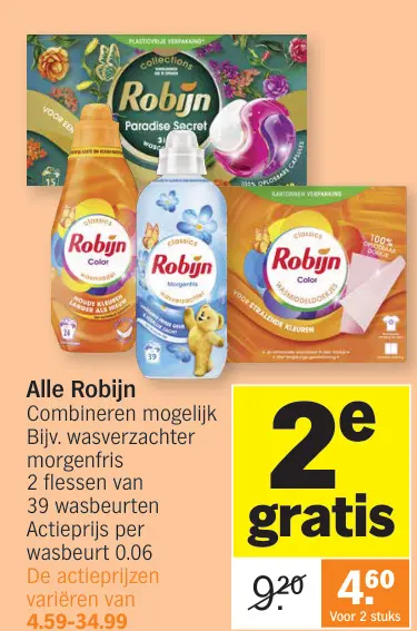 Promotie: Wasmiddelen en wasverzachters