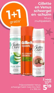 Aanbieding: Venus scheergel Satin Care Dry Skin
