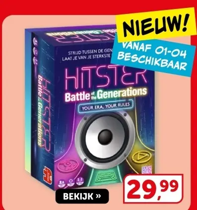 Aanbieding: HITSTER Battle of the Generations