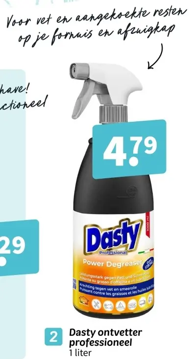 Aanbieding: Dasty ontvetter professioneel
