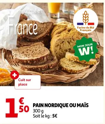 Promotie: Pain nordique ou maïs