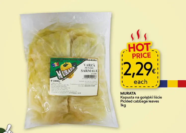 Aanbieding: Kapusta na gołąbki liście Pickled cabbage lea
