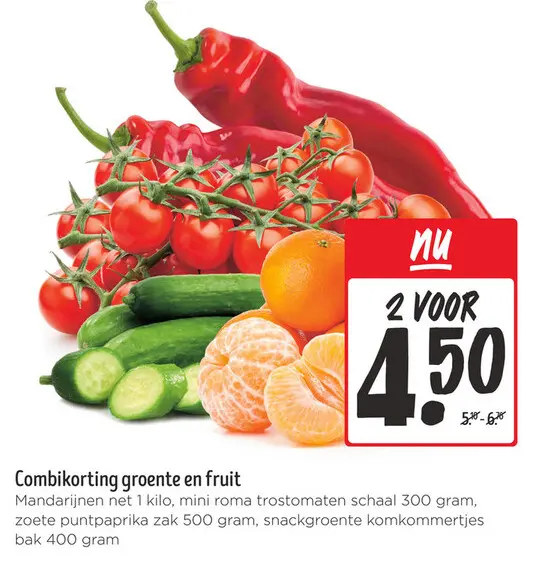 Aanbieding: Combikorting groente en fruit