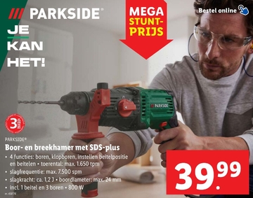 Aanbieding: Boor- en breekhamer met SDS-plus