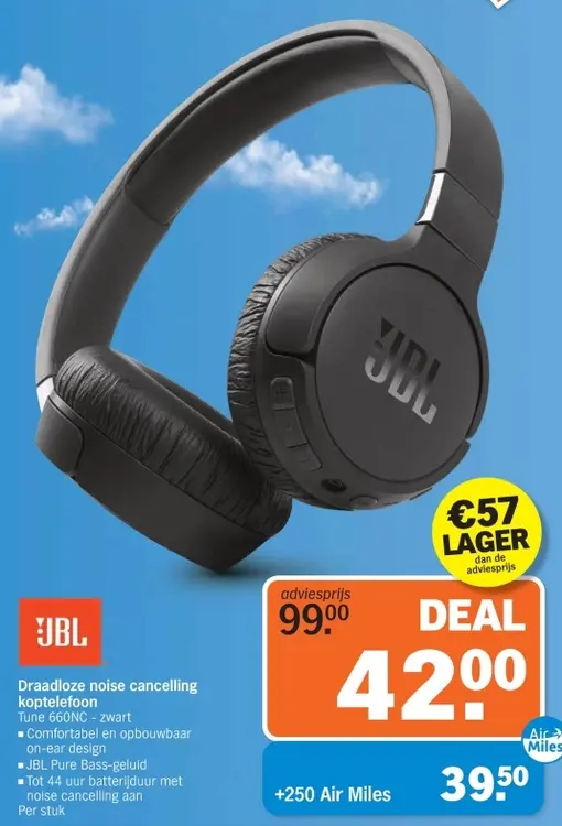 Aanbieding: Draadloze noise cancelling koptelefoon Tune 6