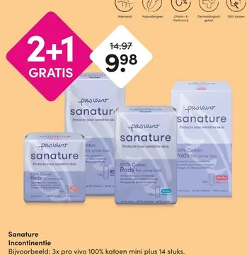 Aanbieding: Sanature Incontinentie