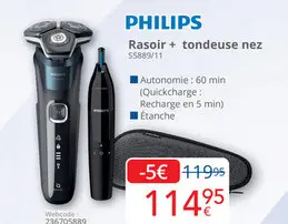 Offre: Rasoir + tondeuse nez