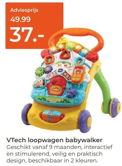 Aanbieding: VTech loopwagen babywalker