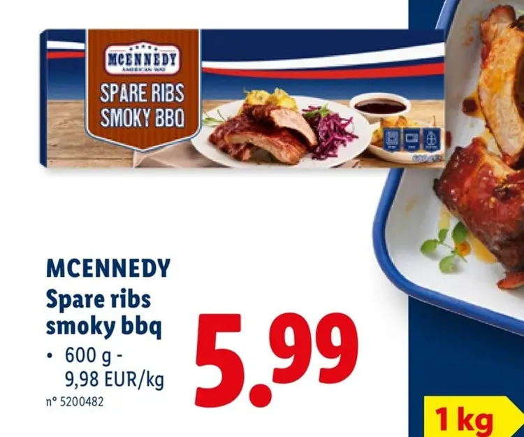 Offre: Spare ribs smoky bbq