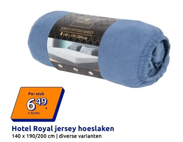 Promotie: Hotel Royal jersey hoeslaken