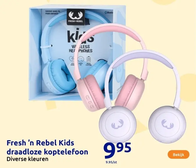Aanbieding: Kids draadloze koptelefoon