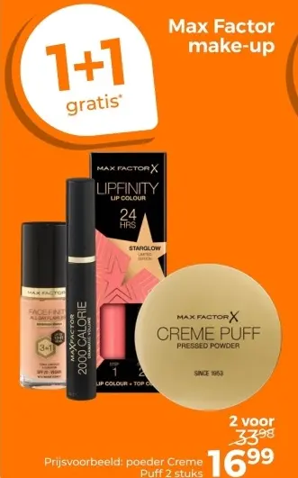 Aanbieding: Max Factor make-up