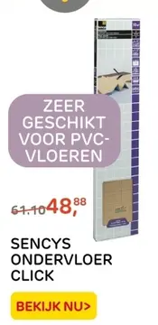 Aanbieding: SENCYS ONDERVLOER CLICK