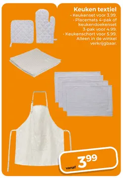 Aanbieding: Keukentextiel