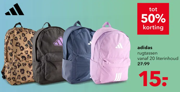 Aanbieding: rugtassen