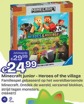 Promotie: Minecraft junior - Heroes of the village