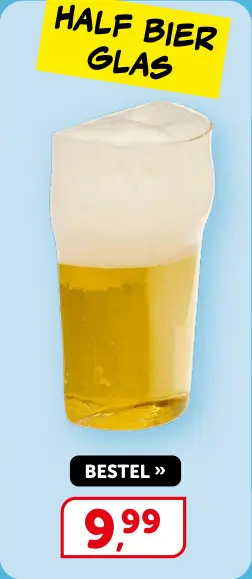 Promotie: Half bier glas