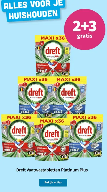 Promotie: Vaatwastabletten Platinum Plus