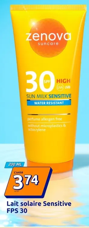 Offre: Lait solaire Sensitive FPS 30