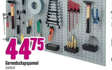 Aanbieding: Gereedschapspaneel