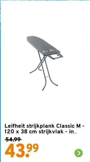 Aanbieding: strijkplank Classic M