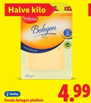 Aanbieding: Gouda belegen plakken