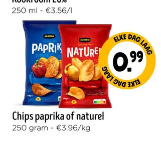 Aanbieding: Chips paprika of naturel