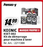 Offre: Kit de démarrage pour machine à laver