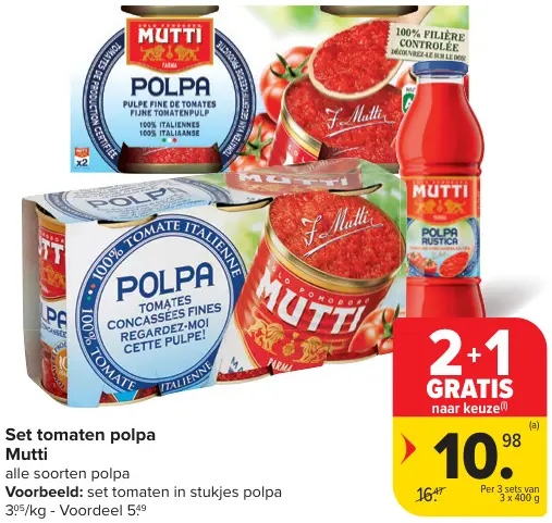 Promotie: Set tomaten polpa