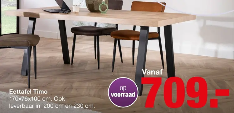 Aanbieding: Eettafel
