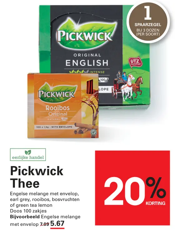 Aanbieding: Pickwick Thee