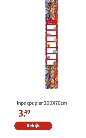 Aanbieding: Inpakpapier