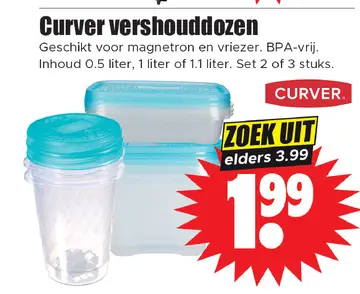Aanbieding: Curver vershouddozen