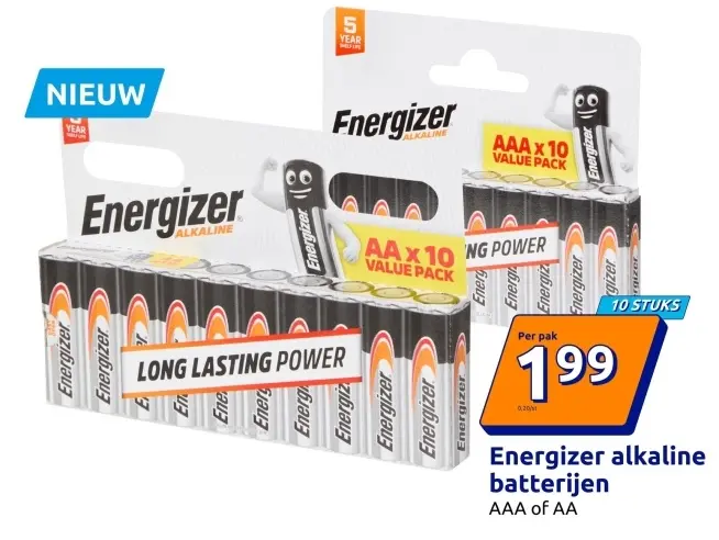 Aanbieding: Energizer alkaline batterijen