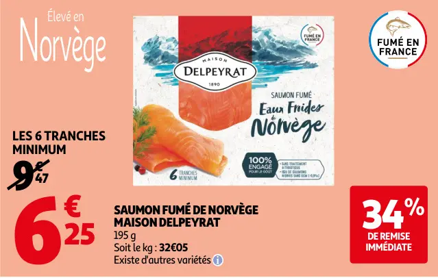Promotie: Saumon fumé de norvège