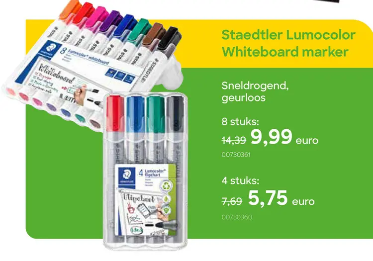 Promotie: Staedtler Lumocolor Whiteboard marker