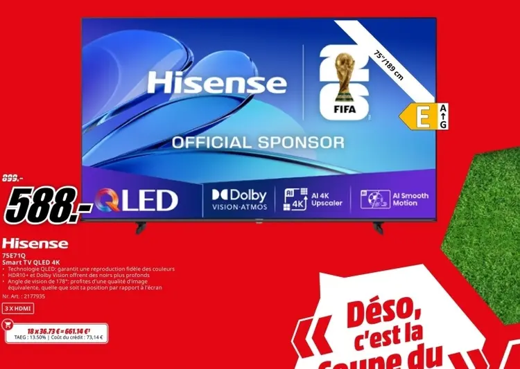 Offre: Smart TV QLED 4K