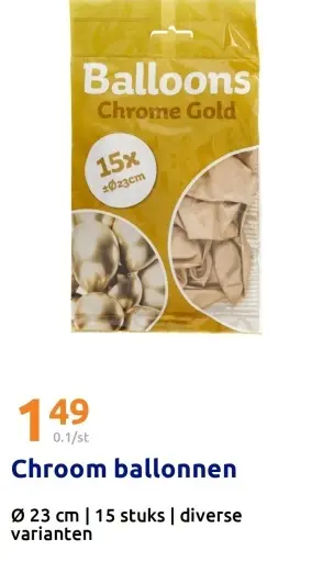Promotie: Chroom ballonnen