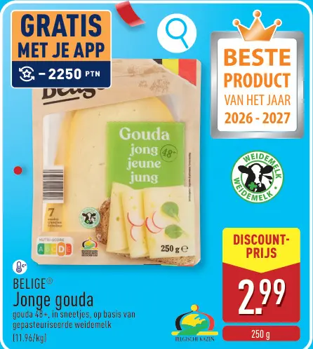 Promotie: BELIGE® Jonge gouda