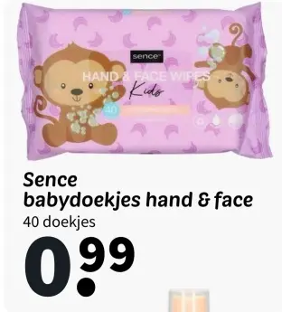 Aanbieding: Sence babydoekjes hand & face
