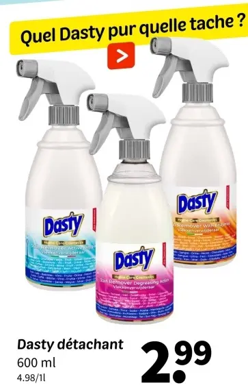 Offre: Dasty détachant