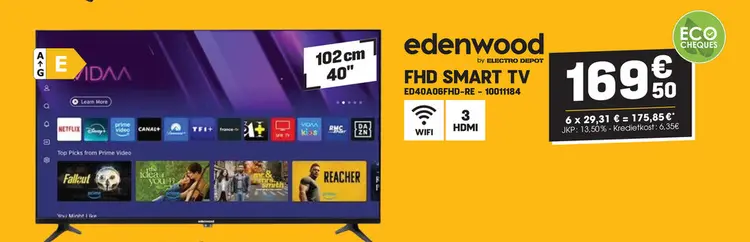 Promotie: Edenwood Fhd smart tv
