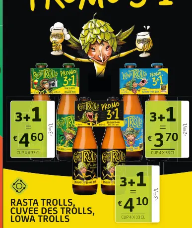 Offre: Rasta Trolls, cuvee des Trolls, lowa Trolls