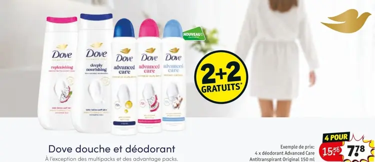 Offre: Dove dDouche et déodorant