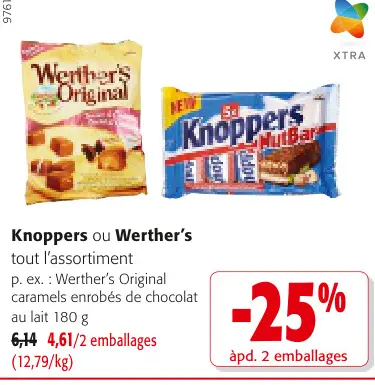Offre: Knoppers ou Werther's