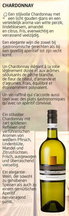 Promotie: Yves-louis de montauban chardonnay