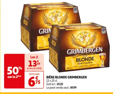 Aanbieding: BIÈRE BLONDE GRIMBERGEN