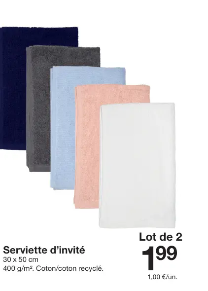 Offre: Serviette d'invité