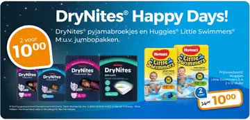 Aanbieding: DryNites pyjamabroekjes en Huggies Little Swimmers
