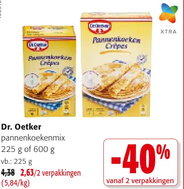 Promotie: pannenkoekenmix